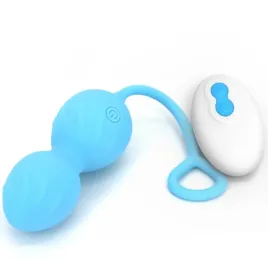ARMONY - BLOSSOMS VAGINAL DUMBBELL VIBRATION REMOTE CONTROL 10 VIBRATIONS BLUE