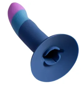 ROMP - PICCOLO SILICONE DILDO WITH TRICOLOR SUCTION CUP 14 CM