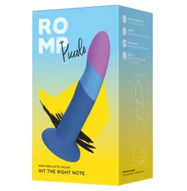 ROMP - DILDO IN SILICONE PICCOLO CON VENTOSA TRICOLORE 14 CM