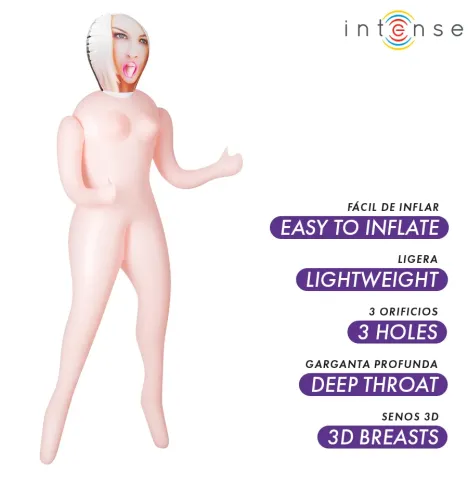 INTENSE DOLLS - IRINA BAMBOLA GONFIABILE CON TRE ORIFIZI