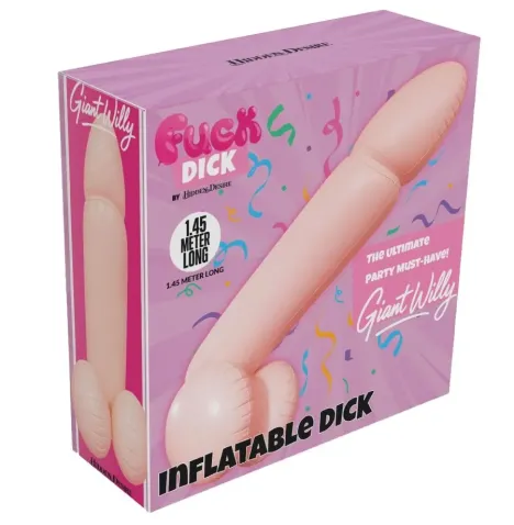 HIDDEN DESIRE - PENE GIGANTE GONFIABILE WILLY 145 CM
