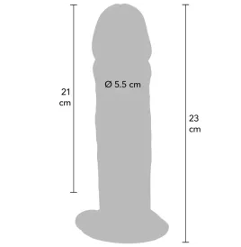 GET REAL - DELUXE DICKER TPE-DONNERSATZ MIT DOPPELTER DICHTE, 23 CM