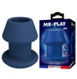 MR PLAY - JACK BLUE SILICONE HOLLOW ANAL PLUG SIZE M