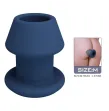 MR PLAY - JACK BLUE SILICONE HOLLOW ANAL PLUG SIZE M