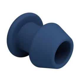 MR PLAY - JACK BLUE SILICONE HOLLOW ANAL PLUG SIZE M