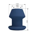 MR PLAY - JACK BLUE SILICONE HOLLOW ANAL PLUG SIZE M