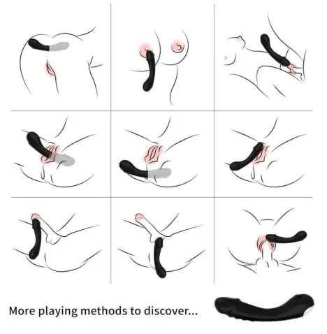 ARMONY - DILDO VIBRATOR G-SPOT SILIKON SCHWARZ