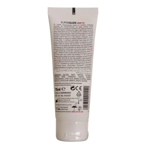 HOT - SUPERGLIDE LUBRIFIANT COMESTIBLE À BASE DEAU CERISE 75 ML