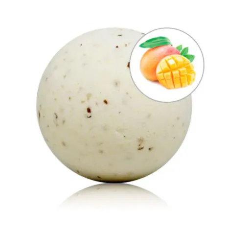 TALOKA - BOMBA DA BAGNO PROFUMATA AL MANGO CON PETALI DI ROSA