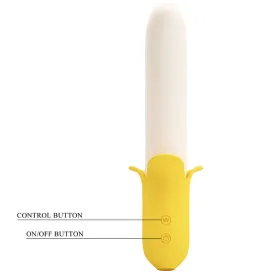 PRETTY LOVE - BANANA GEEK SUPER POWER 7 VIBRATIONS UPandDOWN SILICONE BLACK