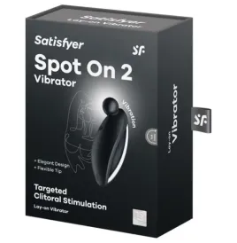 SATISFYER - SPOT ON 2 VIBRADOR LAY-ON NEGRO