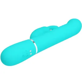 PRETTY LOVE - COALE RABBIT VIBRATOR PEARLS AQUA GREEN