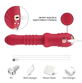 ARMONY - POINT A STIMULATING VIBRATOR DILDO RED