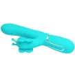 PRETTY LOVE - VIBRATORE MULTIFUNZIONE RABBIT 4 IN 1 FARFALLA VERDE ACQUA PRETTY LOVE - VIBRATORE MULTIFUNZIONE RABBIT 4 IN 1 FARFALLA VERDE ACQUA