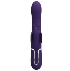 PRETTY LOVE - MULTIFUNKTIONS-KANINCHENVIBRATOR 4 IN 1 SCHMETTERLING LILA