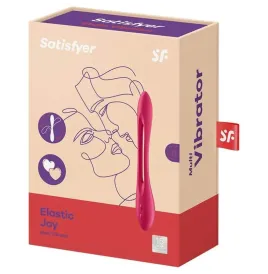 SATISFYER - VIBRATEUR MULTI ELASTIC JOY ROUGE