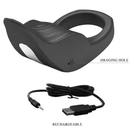 PRETTY LOVE - ANNEAU PÉNIS VIBRANT SUSANNA NOIR