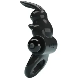 PRETTY LOVE - EXCITING RING RABBIT VIBRATOR RING 10 VIBRATIONS BLACK