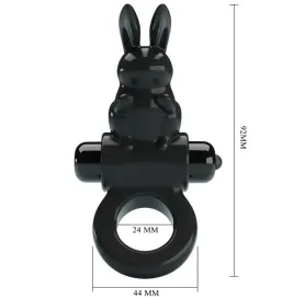 PRETTY LOVE - EXCITING RING RABBIT VIBRATOR RING 10 VIBRATIONS BLACK