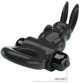 PRETTY LOVE - EXCITING RING ANILLO VIBRADOR RABBIT 10 VIBRACIONES NEGRO