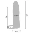 GET REAL - HYDRATED SKIN SILICONE VIBRATING PENIS SLEEVE CARAMEL 20 CM GET REAL - HYDRATED SKIN SILICONE VIBRATING PENIS SLEEVE CARAMEL 20 CM