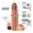 FANTASY X-TENSIONS - FUNDA EXTENSORA VIBRATORIA REAL FEEL 5 CM COLOR BEIGE FANTASY X-TENSIONS - FUNDA EXTENSORA VIBRATORIA REAL FEEL 5 CM COLOR BEIGE
