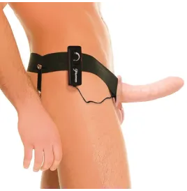 FETISH FANTASY SERIES - IMBRACATURA VIBRANTE FETISH HOLLOW PER LUI E LEI NATURALE 14CM
