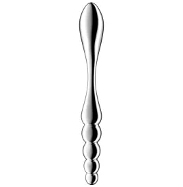 SATISFYER - STAR FORCE 1 STAINLESS STEEL DOUBLE-ENDED DILDO