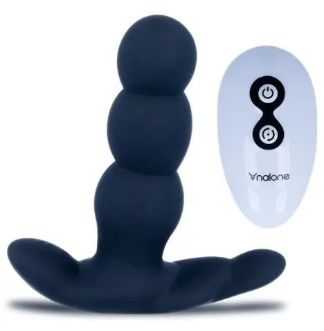 NALONE - VIBRATORE ANALE PEARL TELECOMANDO NERO