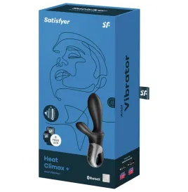 SATISFYER - HEAT CLIMAX VIBRADOR ANAL APP NEGRO