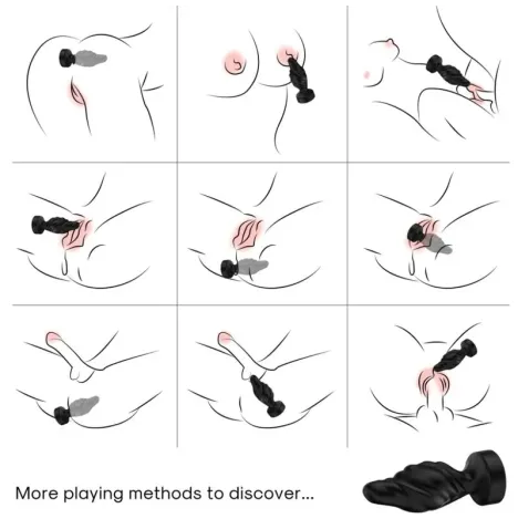 ARMONY - VIBRATOR and ANAL PLUG REMOTE CONTROL BLACK