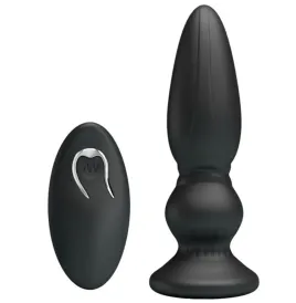 MR PLAY - POWERFUL VIBRATOR REMOTE CONTROL ANAL PLUG BLACK