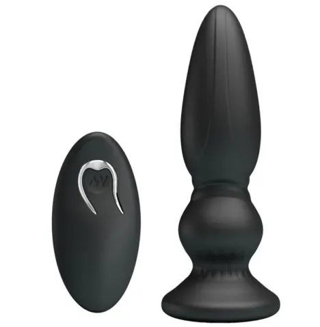 MR PLAY - PUISSANT VIBRATEUR TÉLÉCOMMANDE PLUG ANAL NOIR