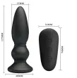 MR PLAY - POWERFUL VIBRATOR REMOTE CONTROL ANAL PLUG BLACK MR PLAY - POWERFUL VIBRATOR REMOTE CONTROL ANAL PLUG BLACK