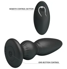 MR PLAY - PUISSANT VIBRATEUR TÉLÉCOMMANDE PLUG ANAL NOIR
