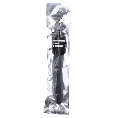 ALL BLACK - SHOWER ANAL SILICONE SISTEMA STOPPER 27 CM