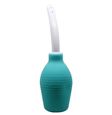 MR PLAY - DOCCIA ANALE IN GOMMA BLU PERA