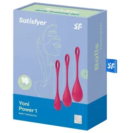 SATISFYER - YONI POWER 1 TRAINING SET RED