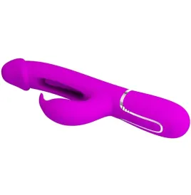 PRETTY LOVE - VIBRATORE DEJON RABBIT 3 IN 1 MULTIFUNZIONE FUCSIA