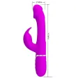 PRETTY LOVE - VIBRATEUR DEJON RABBIT 3 EN 1 MULTIFONCTION FUCSIA PRETTY LOVE - VIBRATEUR DEJON RABBIT 3 EN 1 MULTIFONCTION FUCSIA