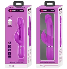 PRETTY LOVE - VIBRATORE DEJON RABBIT 3 IN 1 MULTIFUNZIONE FUCSIA