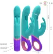 INTENSE - MONICA RABBIT VIBRATOR WITH ROTATING G-SPOT STIMULATOR BLUE INTENSE - MONICA RABBIT VIBRATOR WITH ROTATING G-SPOT STIMULATOR BLUE