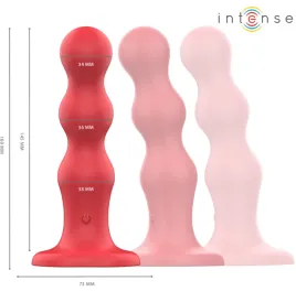 INTENSE - CODY VIBRATOR MIT SAUGNÄPFEN ROTE FERNBEDIENUNG