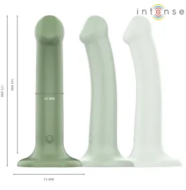 INTENSE - BECCA VIBRATOR WITH SUCTION CUP 10 VIBRATIONS GREEN REMOTE CONTROL