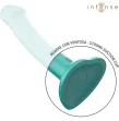 INTENSE - KATIE VIBRATEUR AVEC VENTOUSE 10 VIBRATIONS TÉLÉCOMMANDE BLEUE