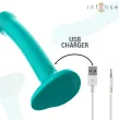 INTENSE - KATIE VIBRATEUR AVEC VENTOUSE 10 VIBRATIONS TÉLÉCOMMANDE BLEUE