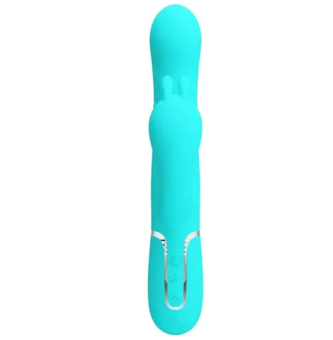 PRETTY LOVE - CAMMY 4 EN 1 VIBRATEUR MULTIFONCTION TRIPPLE RABBIT BLEU