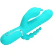 PRETTY LOVE - CAMMY 4 EN 1 VIBRATEUR MULTIFONCTION TRIPPLE RABBIT BLEU PRETTY LOVE - CAMMY 4 EN 1 VIBRATEUR MULTIFONCTION TRIPPLE RABBIT BLEU
