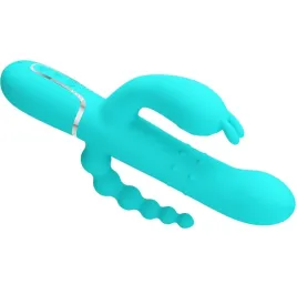 PRETTY LOVE - CAMMY 4 EN 1 VIBRATEUR MULTIFONCTION TRIPPLE RABBIT BLEU