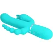 PRETTY LOVE - CAMMY 4 EN 1 VIBRATEUR MULTIFONCTION TRIPPLE RABBIT BLEU PRETTY LOVE - CAMMY 4 EN 1 VIBRATEUR MULTIFONCTION TRIPPLE RABBIT BLEU